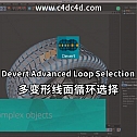 Devert Advanced Loop Selection v2.0 多变形线面循环选择C4D插件 -建模辅助